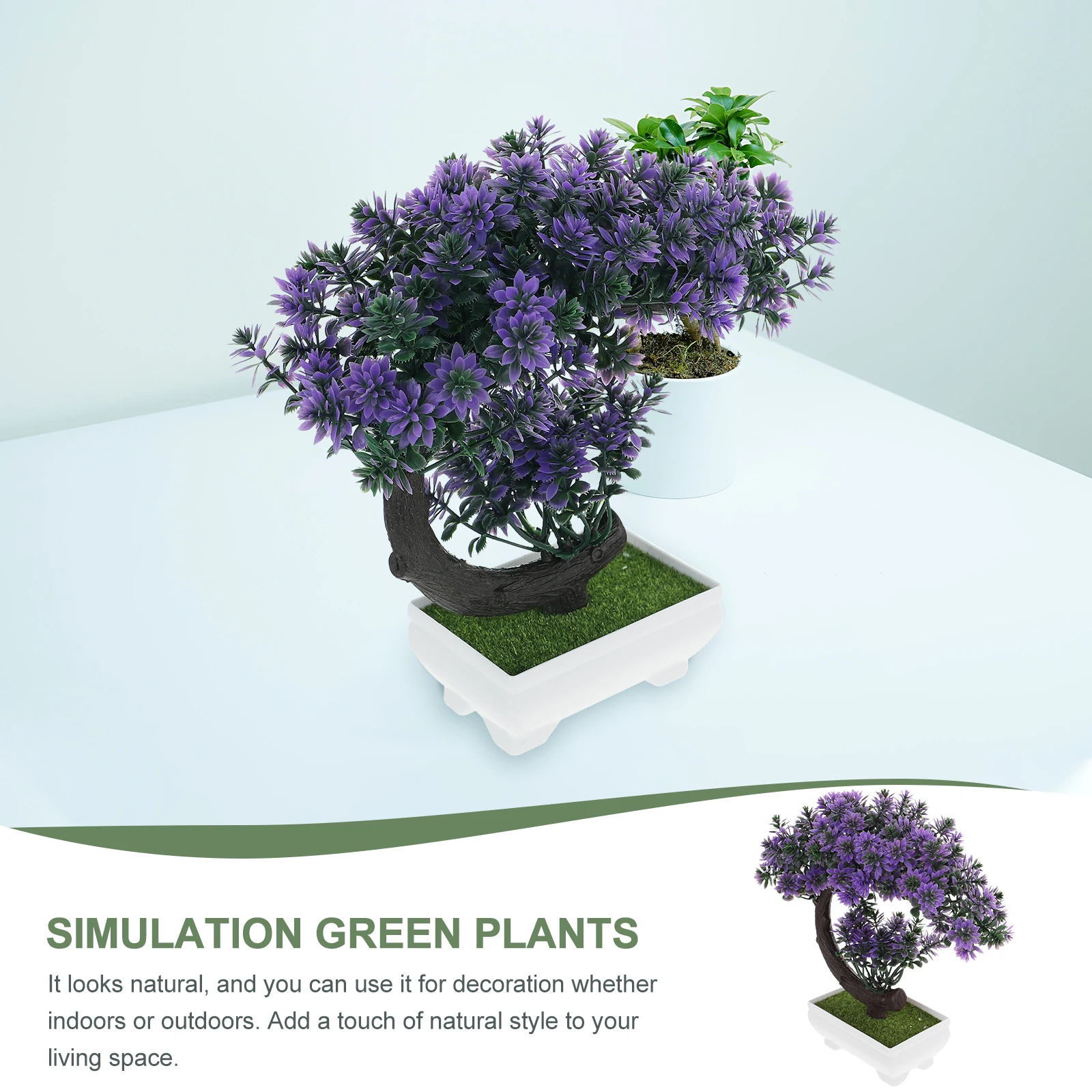 

Simulated Green Potted Plants High Quality Artificial Bonsai Decoration for Private Home Hotel Restaurant Artificial Bonsai
