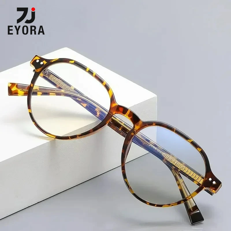 

EYORA Minimalist Prescription Reading Glasses Myopia Eyewear Hyperopia Anti Blue Light Progressive Photochromic Eyewear Lens