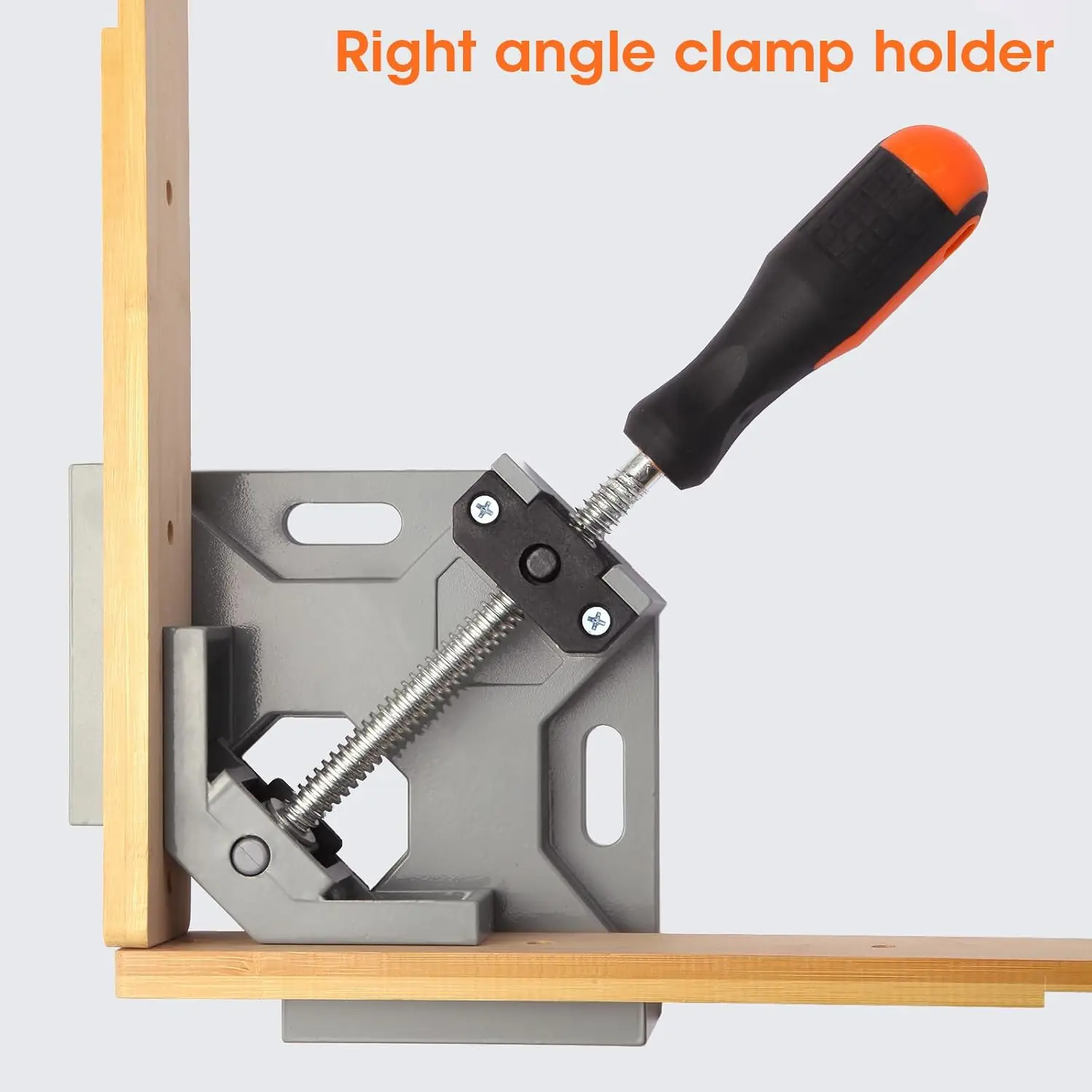 

90 Degree Right Angle Clip Clamp Single Handle Aluminum Alloy Corner Clamp Woodworking Picture Frame Clip Right Angle Folder