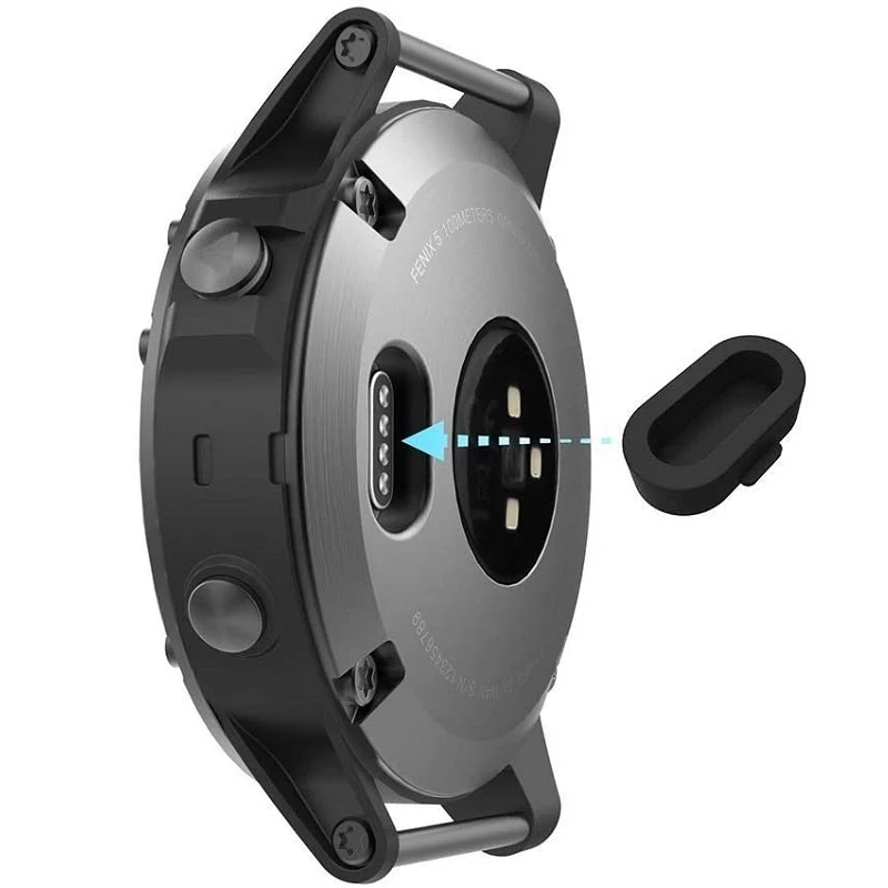 ฝาครอบปลั๊กที่ชาร์จปลั๊กซิลิโคนกันฝุ่นสำหรับ Garmin Fenix 7X 7 6 6X Pro 5X Forerunner 965 Forerunner 265 265S ฝาครอบกันฝุ่น