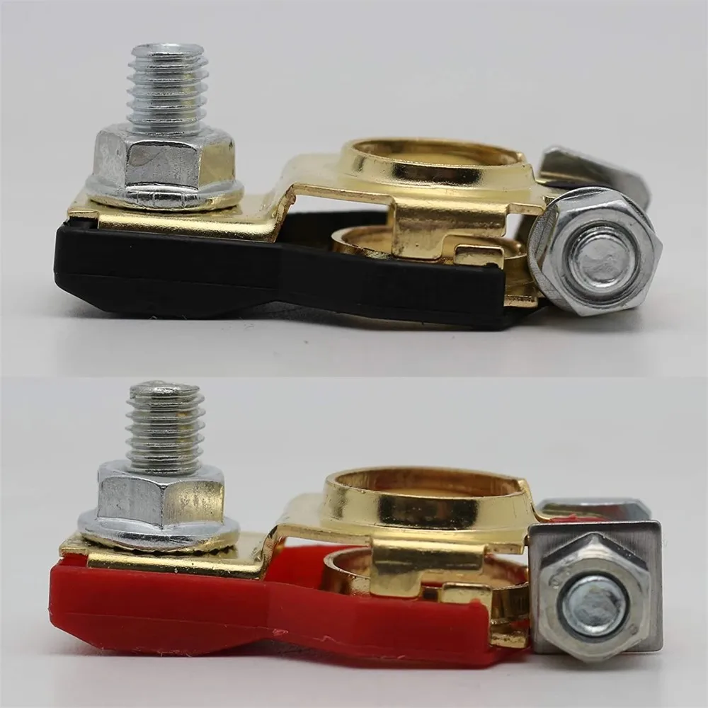 1 Pair 12V 24V Automotive Car RV Top Post Battery Terminals Wire Cable Clamp Terminal Connectors Boat Caravan Car Accessories
