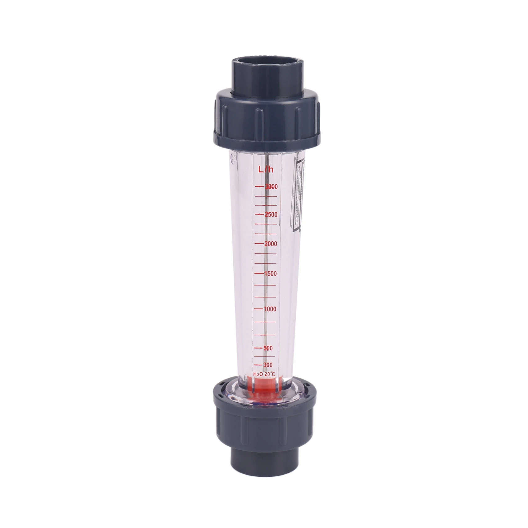 LZS-25 Flow Meter Plastic Tube Type 300-3000L/H Water Rotameter Liquid Flowmeter Measuring Tools For Chemical Light