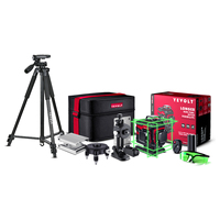 YEVOLT 12/16-Line 3D/4D Green Laser Level High-Visibility Line USB-C Fast Charging Electricians One-Tool Multi-Surface Alignment