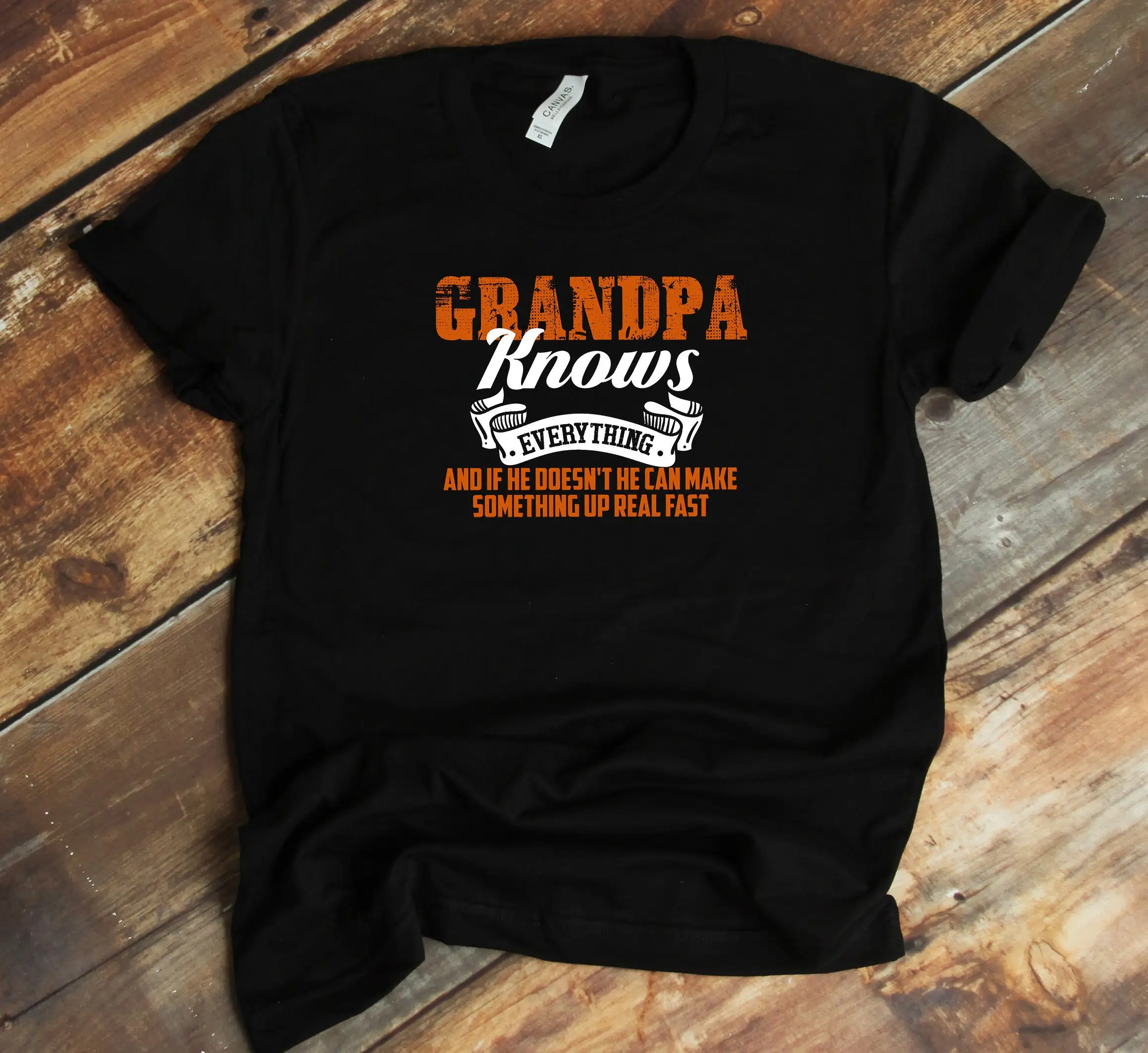 Grandpa Knows T Shirt Best Grandparents Funny Father'S Day Grandfather