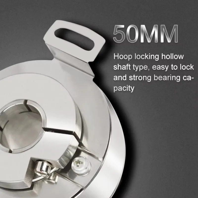 PGK50- T6F1024Q14 IP67 Cable +-ABZ Phase Push-pull Circuit 1024ppr 14mm Hollow Shaft Rotary Encoder Industrial Sensor Encoder