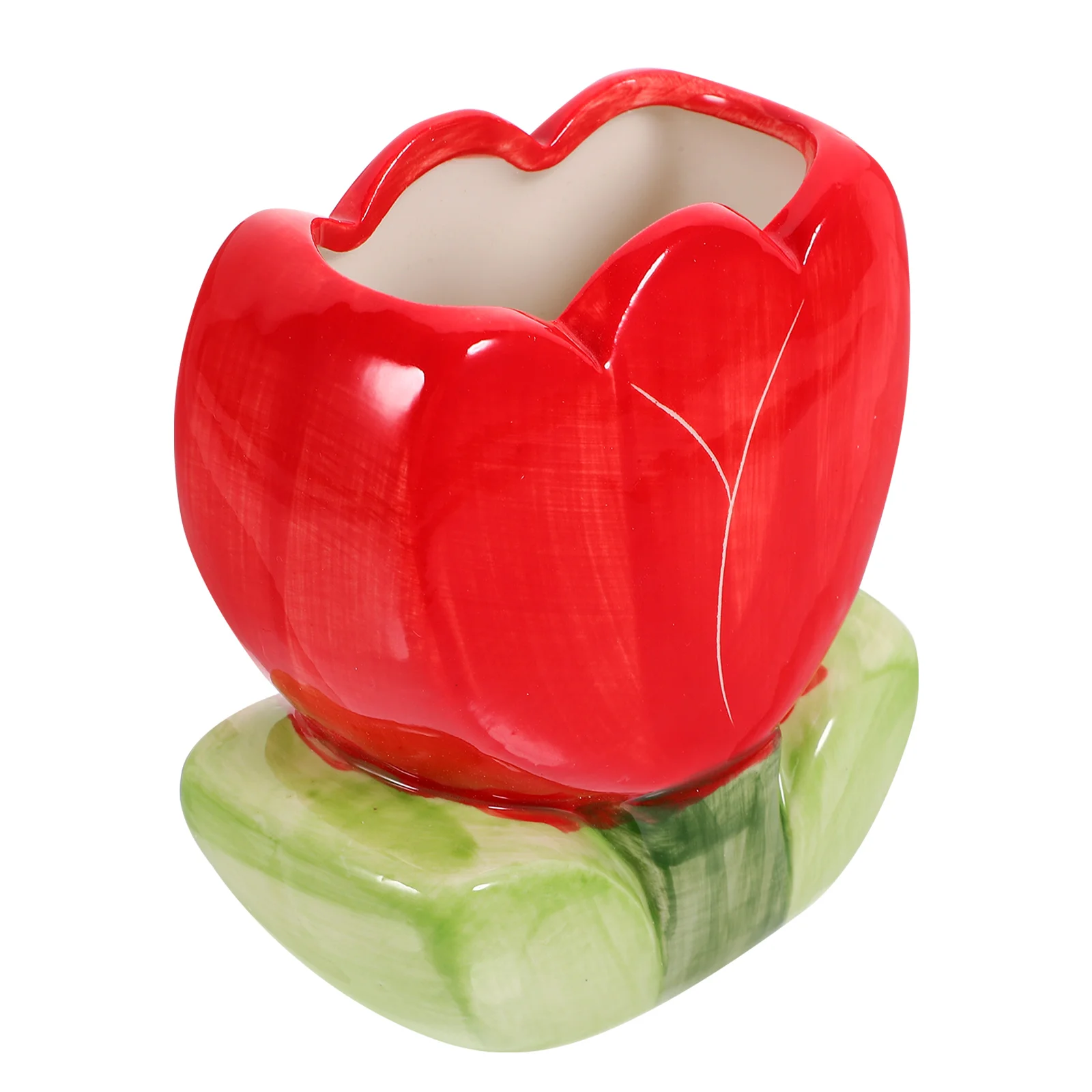 

Flower Storage Bucket Decorative Pencil Holder Cute Stationery Boxes Desk Convenient Display Desktop