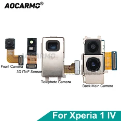 Aocarmo For Sony Xperia 1 IV XQ-CT72 Front Facing Back Ultra Wide Main Telephoto Zoom Camera Module 3D iToF Sensor Flex Cable