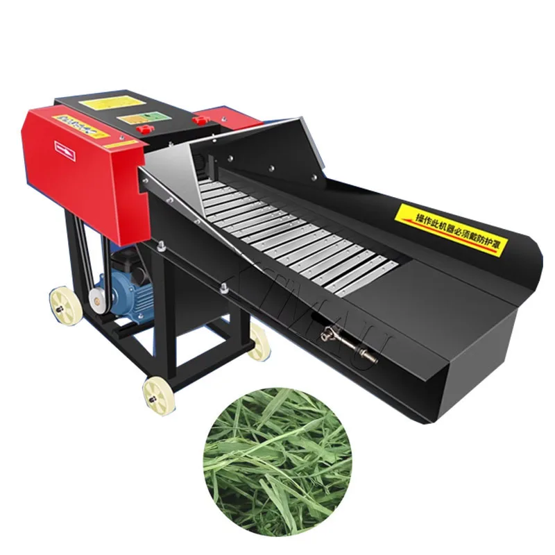 

Electric Grass Shredder Forage Grass Chopper Large Scale Hay Cutter Farm Hay Chaff Cutter Straw Livestock Feed Making Machine