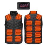 17 Heating Zones Women Electric Heated Vest 3 Speed Intelligent Heating Thermal Vest Jacket Winter Warmer For Men women