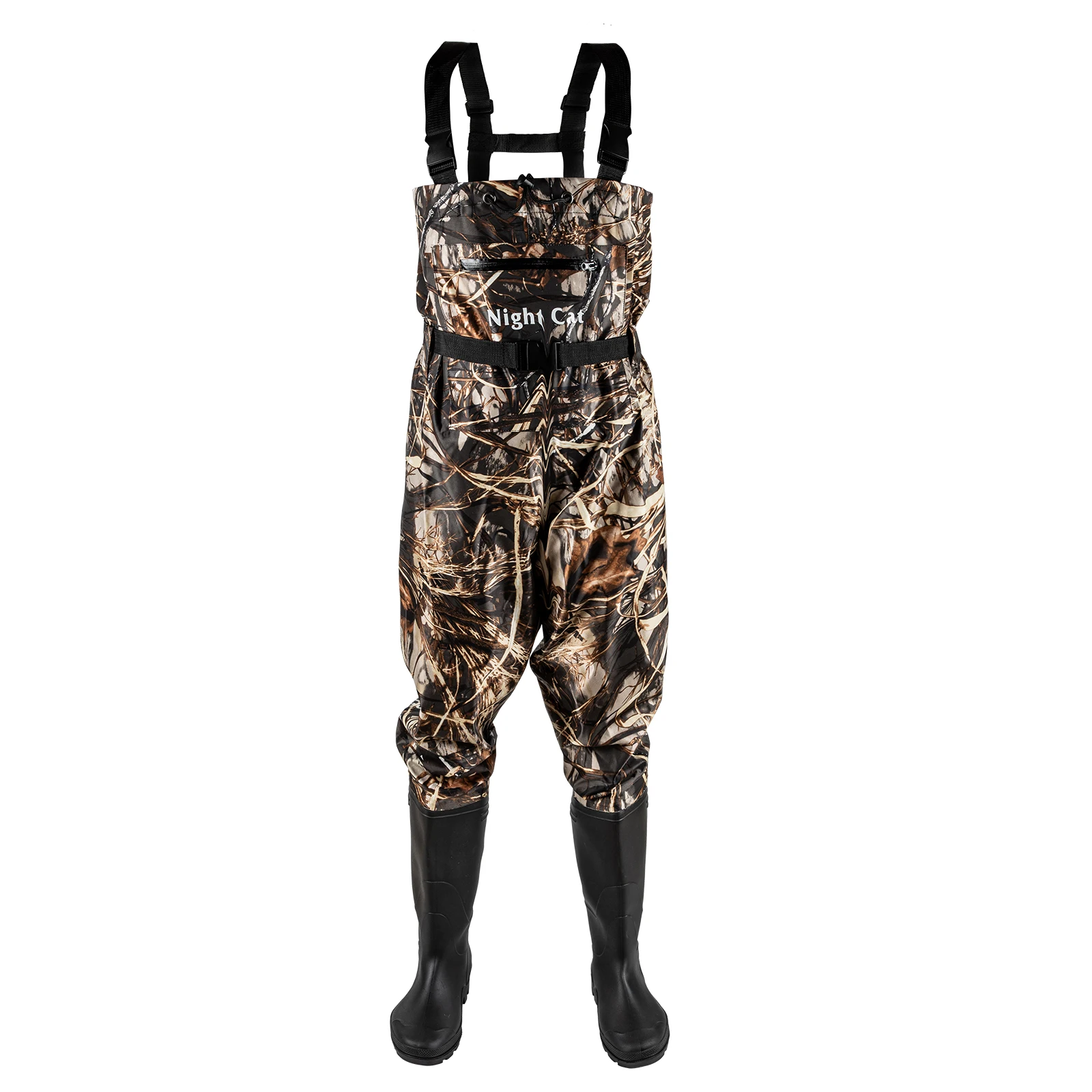 Wodery męskie z butami do wędkowania Wodoodporna skrzynia Wader Nylon i PVC Polowanie dobrze