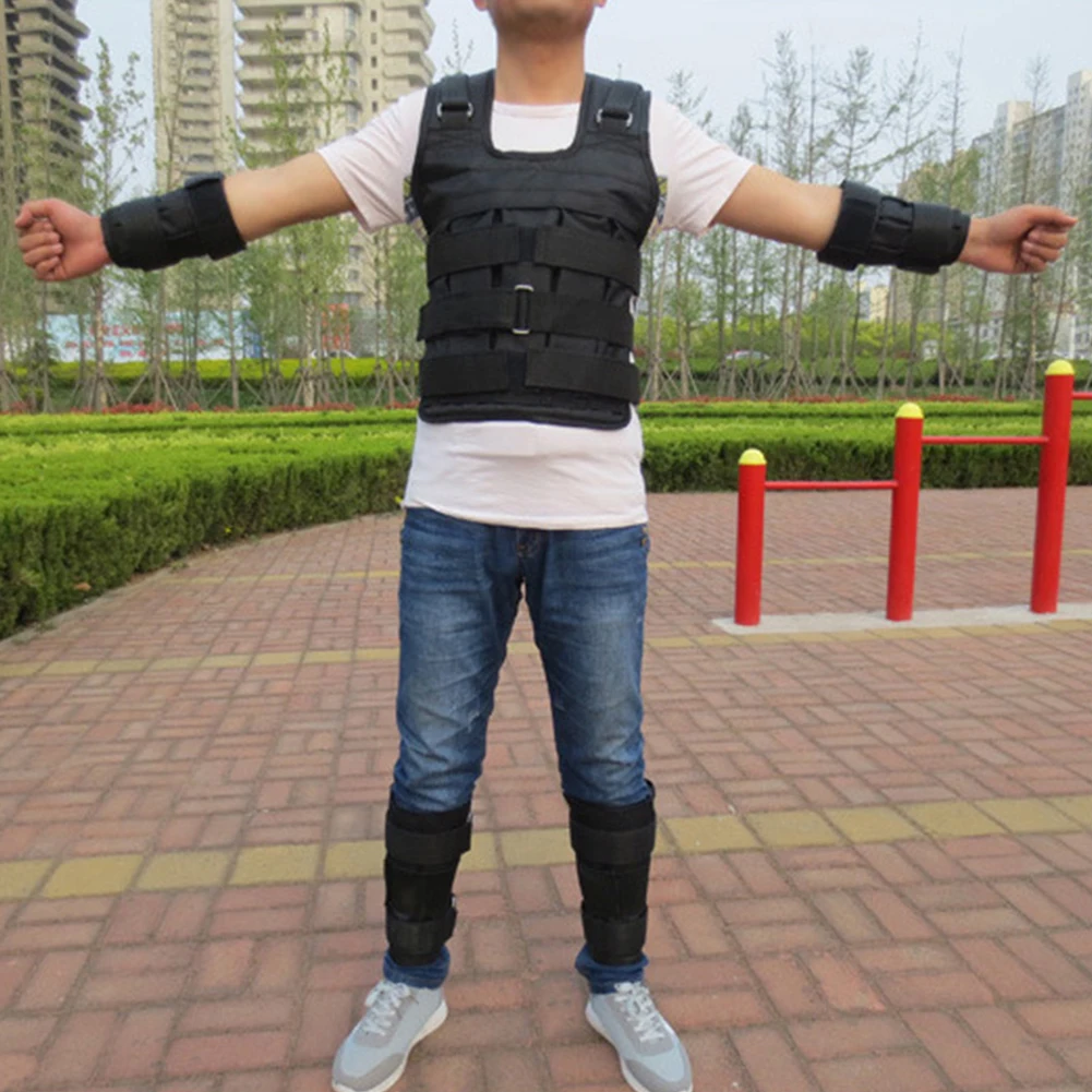 

Weighted Vest Weight-bearing Vest Oxford Cloth Weight Jacket Comfortable Weight Loading Vest Adjustable for Strength Training