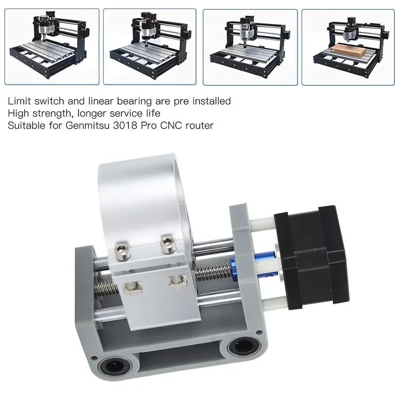 Обновление по оси Z 3018 с держателем шпинделя 52 мм для 3018 Pro CNC, запчасти для гравировальных станков, аксессуары для ЧПУ