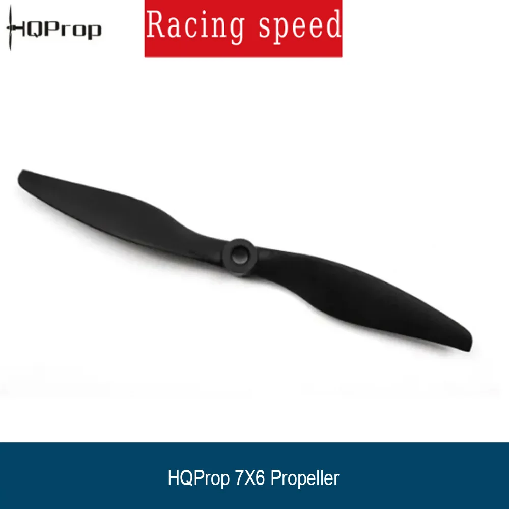 HQProp Thin Electric Pusher Prop 7X6 7Inch Glass Fiber Reinforced Nylon Propeller for Fixed Wing RC Airplane