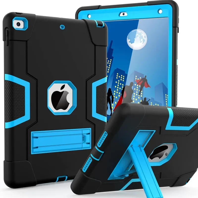 

2025 New Armor Stand Kids Tablet Case for IPad A16 11th Gen Capa 10/9/8/7th for Air 11 13 M3 Air7 6 5 4 Mini A17 Pro 12.9 Cover