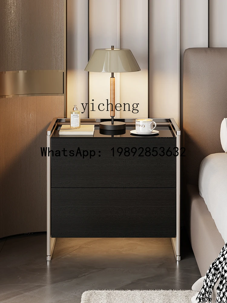 

Italian bedside table bedroom creative storage cabinet