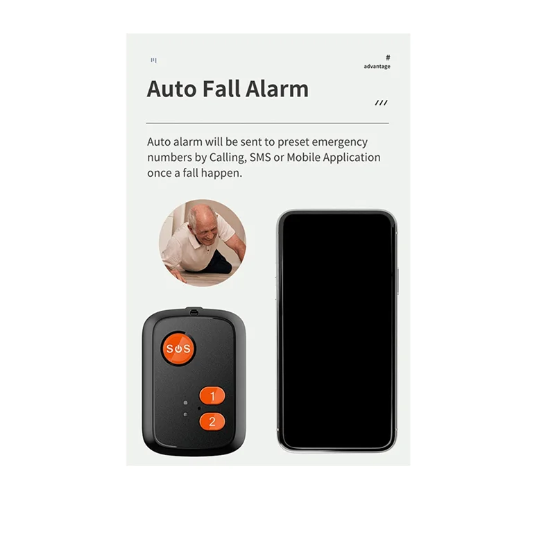 M13K-2X GPS + Beidou Tracker RF-V51 WIFI Compatible With 4G LTE/3G WCDMA/2G GSM SOS Alarm Two-Way Voice Tracking (A)