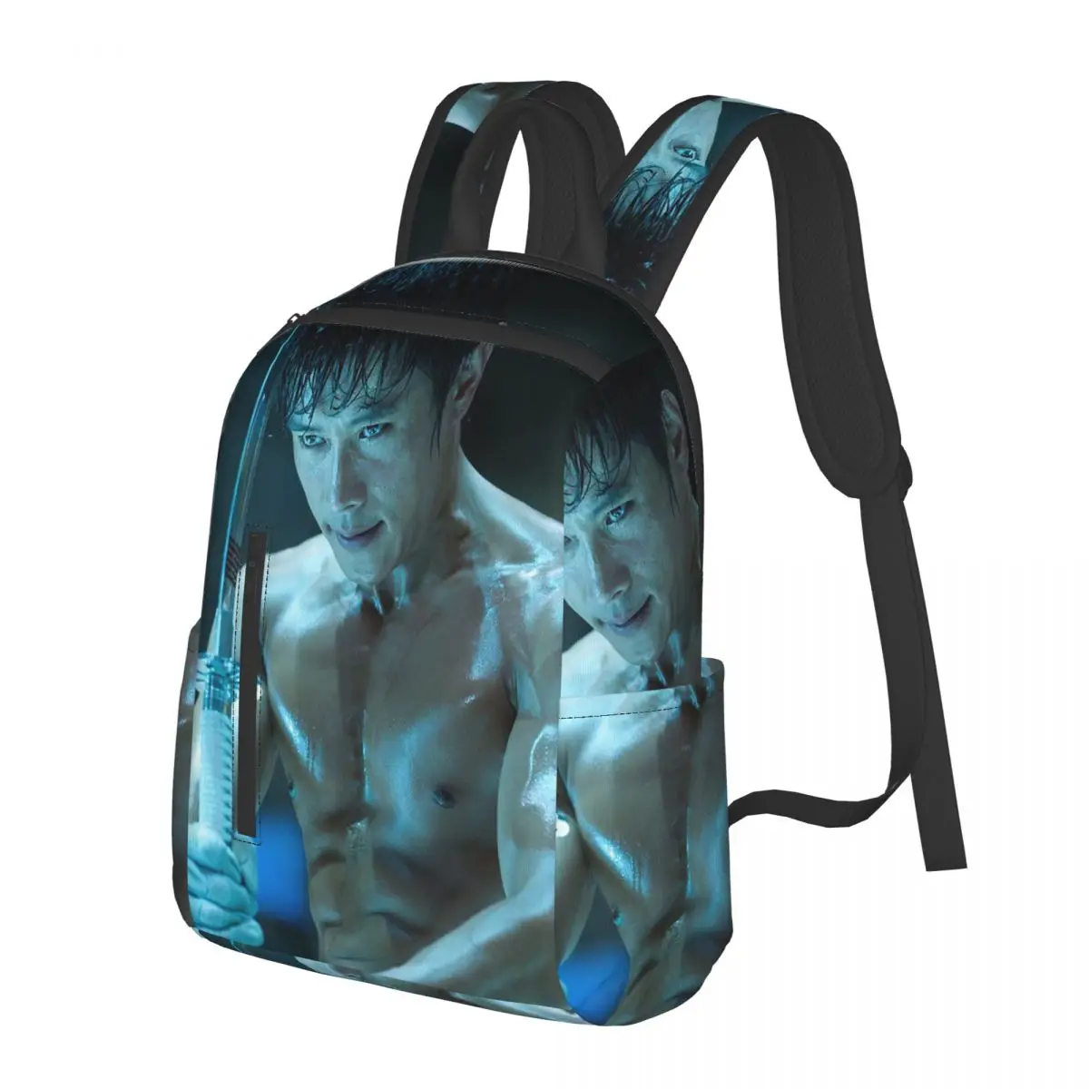 

Lee Byung Hun Actor Student Backpack School Bag Hiking Travel Daypack for Men Women Fashion Bookbag Shoulder Bags