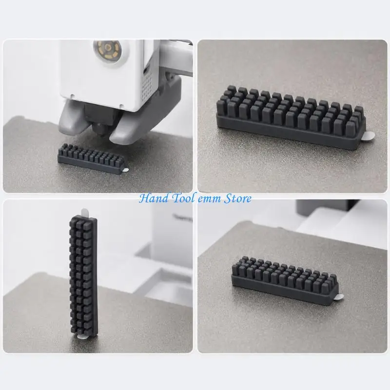 H37F Mini Model 3D Printer Nozzle Wipe Pad, Silicone Bed Care Piece with Textured Face and Adhesive Back, 10 Pack for Regular