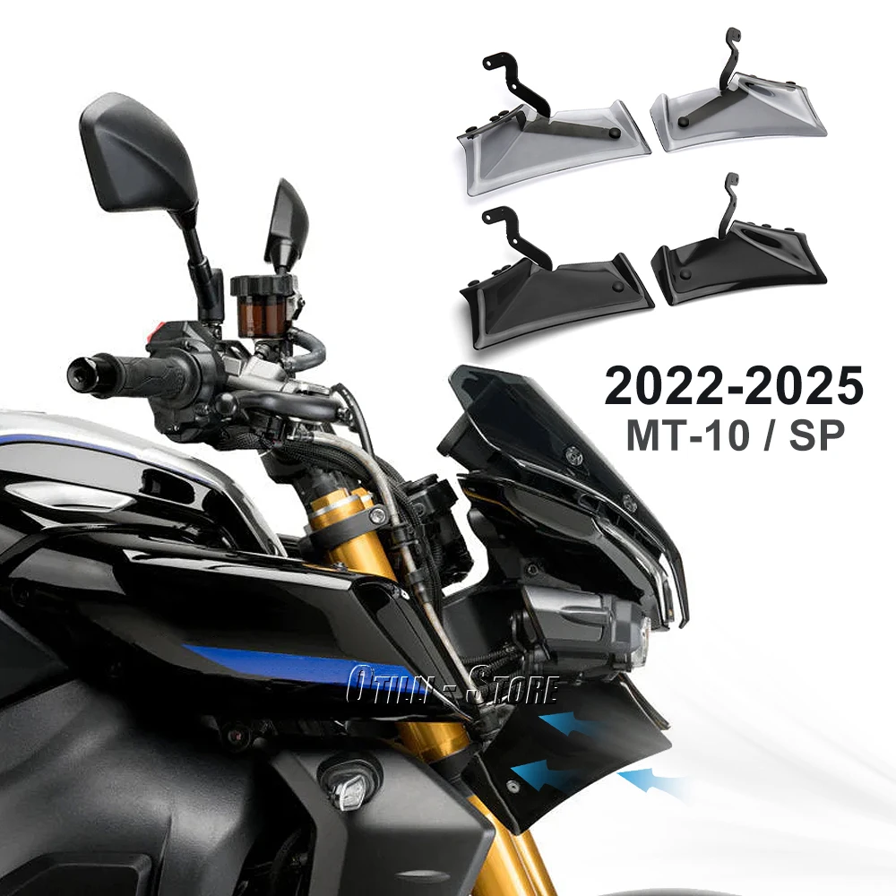 

Fit For Yamaha MT-10& MT-10 SP 2022 2023 2024 2025 Motorcycle Sport Downforce Naked Forntal Spoiler Aerodynamic Wing Deflector