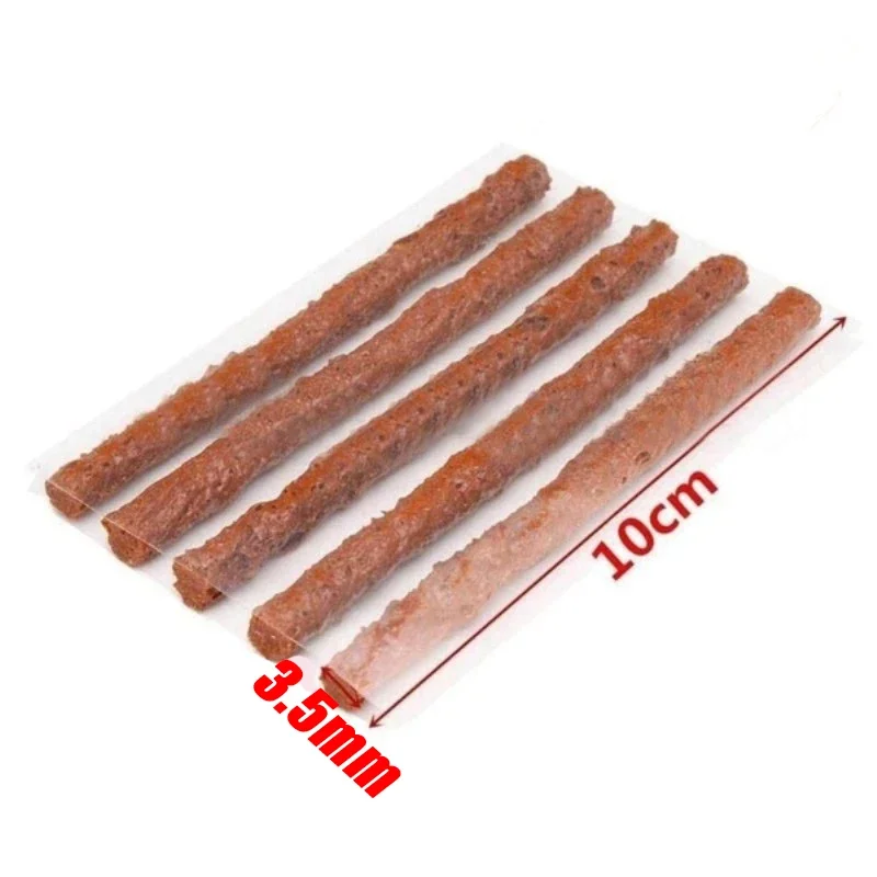 10/20/50Pcs Tire Repair Strips Tubeless Rubber Stiring Glue Seals for Car Motorcycle Tyre Puncture kit wicks worms Tools Parts