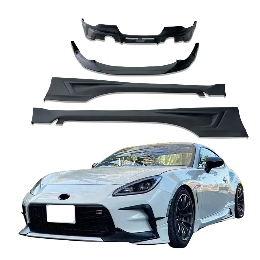 Carworld Car Body kit For Toyota GR86 TRD Style Front Lip Rear Lip Side skirts GR86 BRZ Car Kit ABS PlasticHigh Material