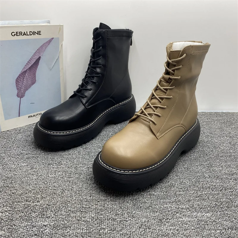 

Faionable повседневные ботинки, женские ботинки Thi Bot, осенне-зимние новые ботинки Sle Briti с круглым носком