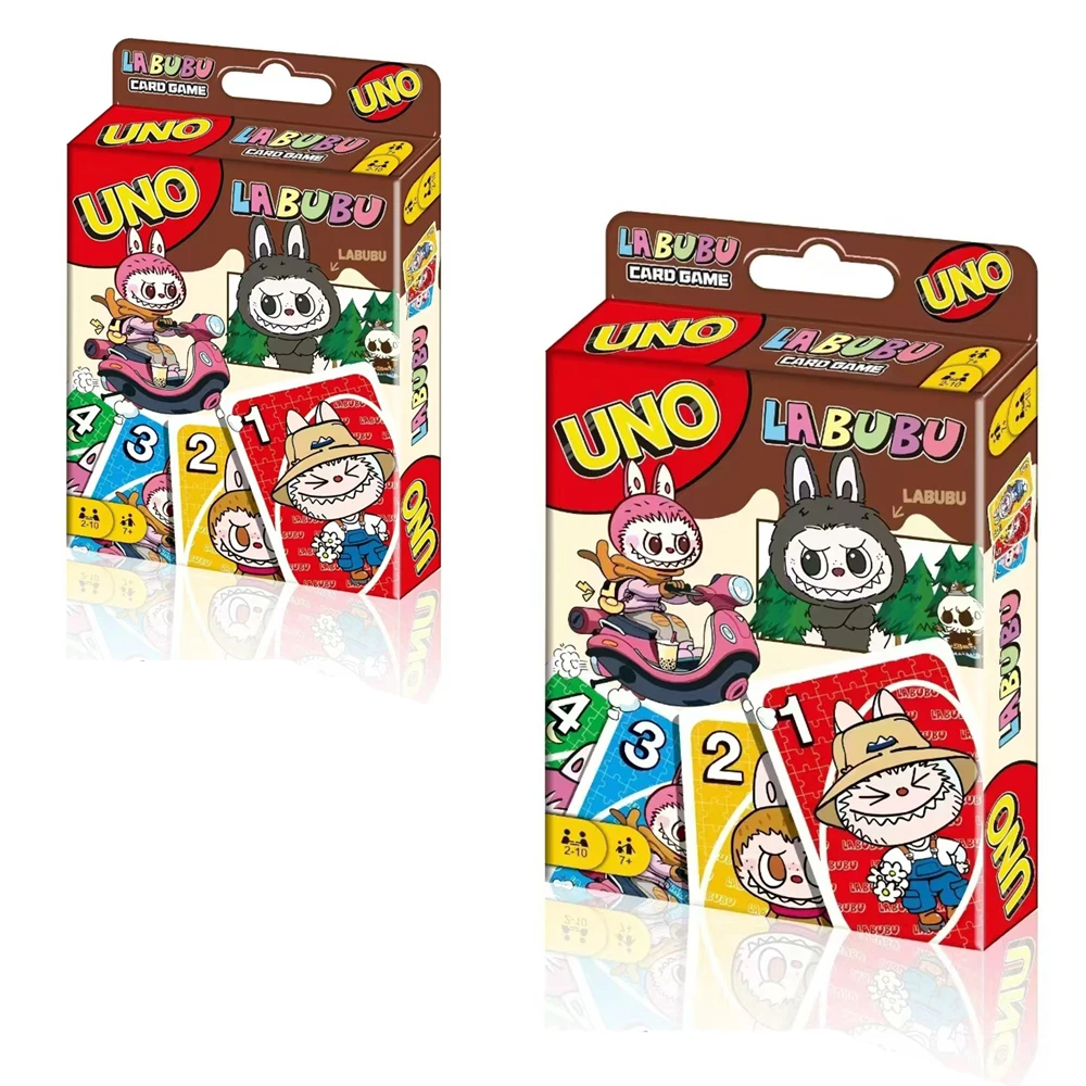 Board Game UNO LABuBu Card! Gathering Board Game Cards Children's Toys Playing Cards Halloween Birthday for friend Gifts