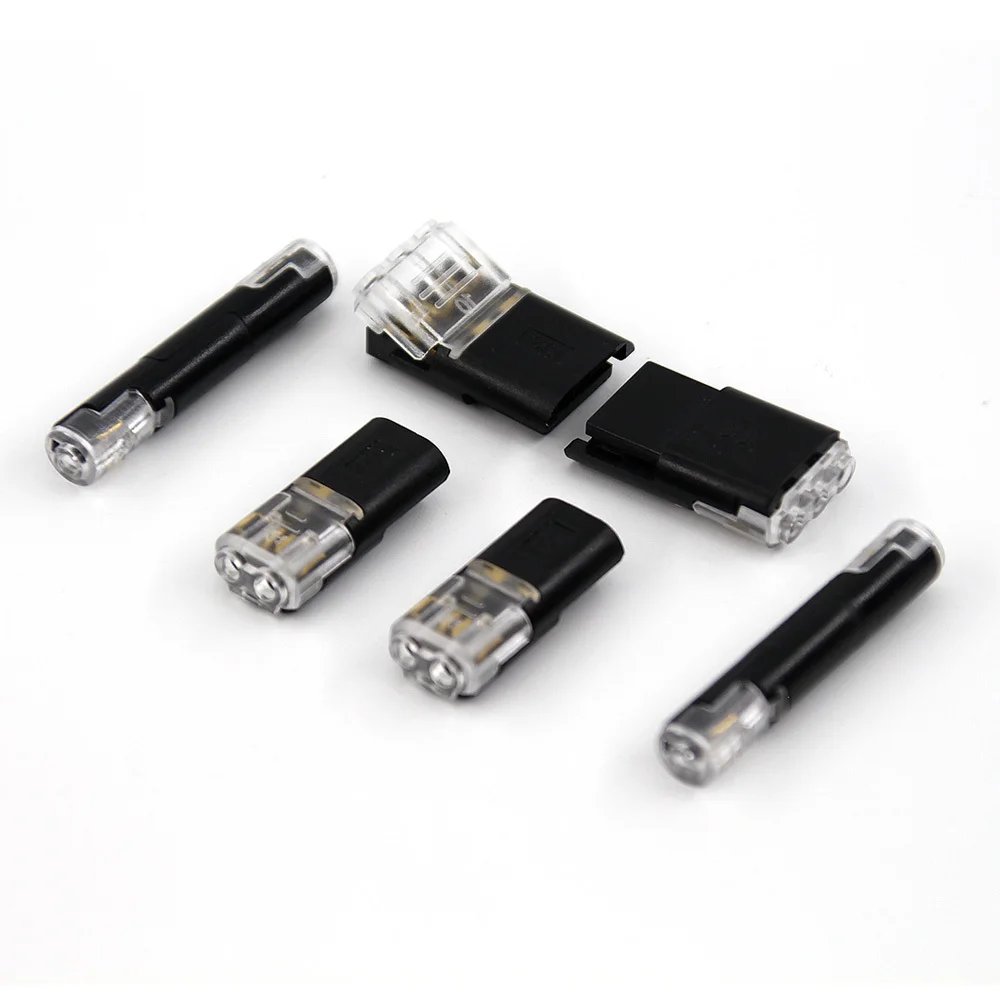 

1 2 3 Pin Way Plug Docking T Type Electrical Connector Car Cable Automotive LED Wire Connectors Strip Terminal Blocks Connection