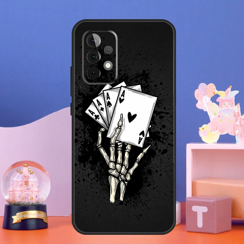 Mystery Poker Card Case For Samsung Galaxy A52 A32 A22 A12 A14 A24 A34 A54 A53 A33 A13 A15 A25 A71 A51 Cover