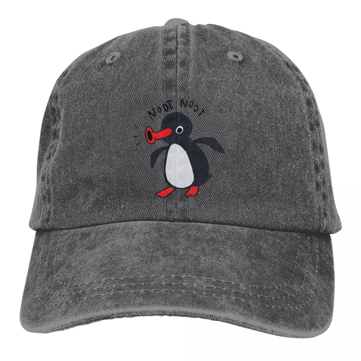 Retro Noot Noot Pingu Baseball Caps Unisex Style Distressed Cotton Snapback Cap Penguin Cartoon Outdoor Running Hats Cap