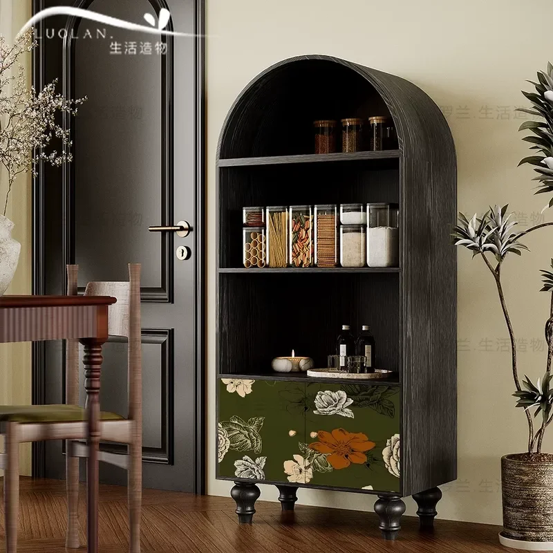 American Green Solid Wood Display Bookcase Living Room Dining Room Entrance Storage Side Cabinet Bedroom End of Bed
