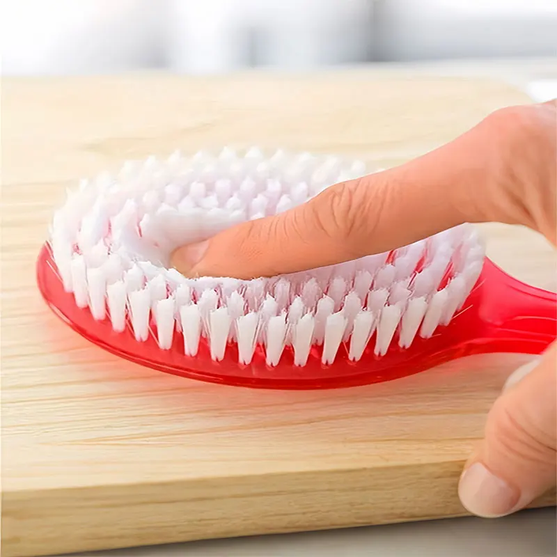 Long Handled Bath Brush, Size 14.37*2.76*1.18 Inches, Suitable For Showering And Scrubbing The Back In The Bathroom. It Has Soft