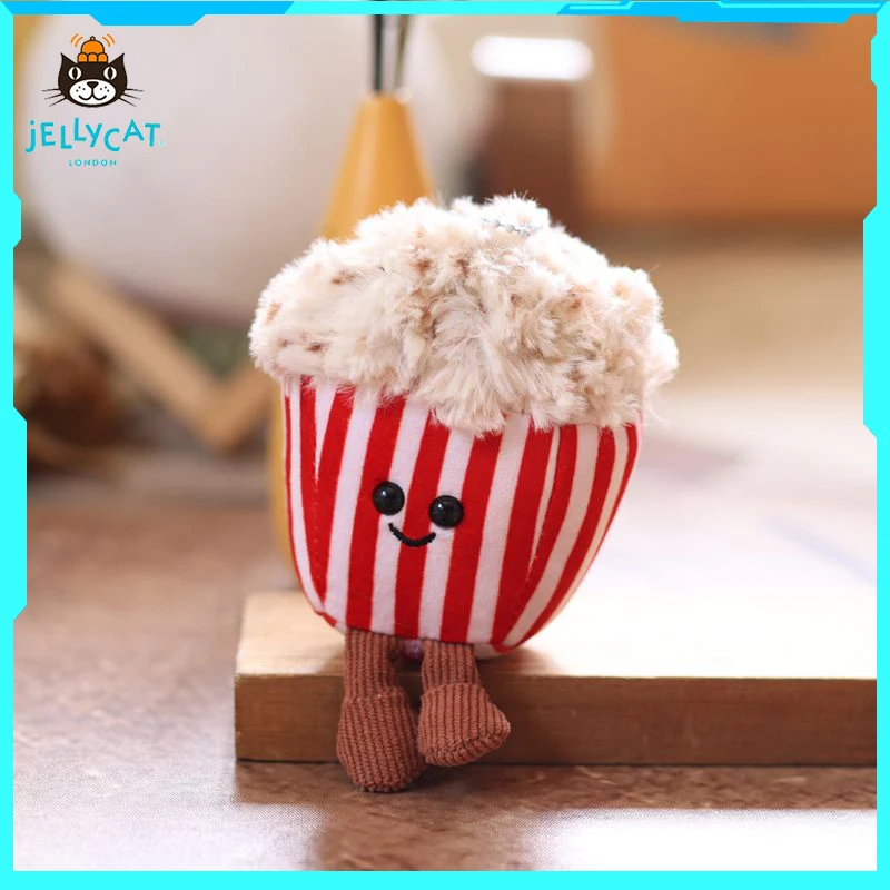JELLYCAT Lindo Peluche de Palomitas de Maíz Británico, Colgante de Peluche Reconfortante, Regalo para Novia, Juguete Suave y Acurrucable, Personaje de Dibujos Animados