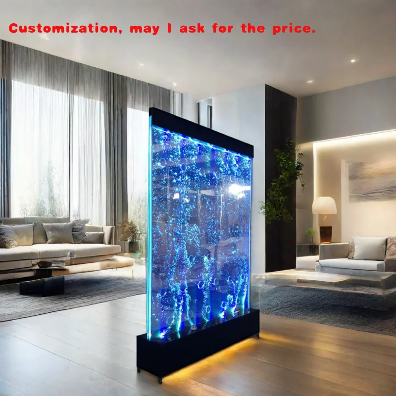 

custom.Contemporary Luxury Home Decor Acrylic Bubble Wall Panel LED Light Screen Partition Multiple Changing LED Color Lig