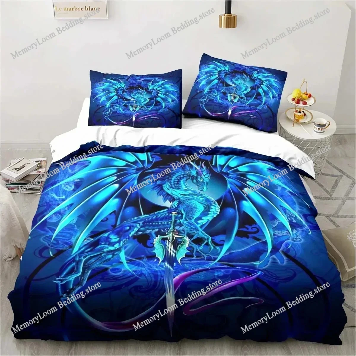 Dragon Bedding Halloween Magic World Gift Twin Bedding Set Comforter Set Bed Duvet Cover Double King Cover