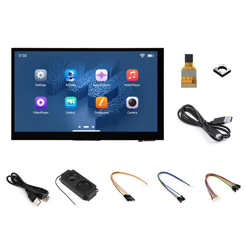 

AED6-ESP32-P4 WIFI6 7-дюймовый сенсорный экран + OV5647 CAM 1024X600 Pixel ESP32-C6 BLE5.0 32 МБ PSRAM для Deepseek AI