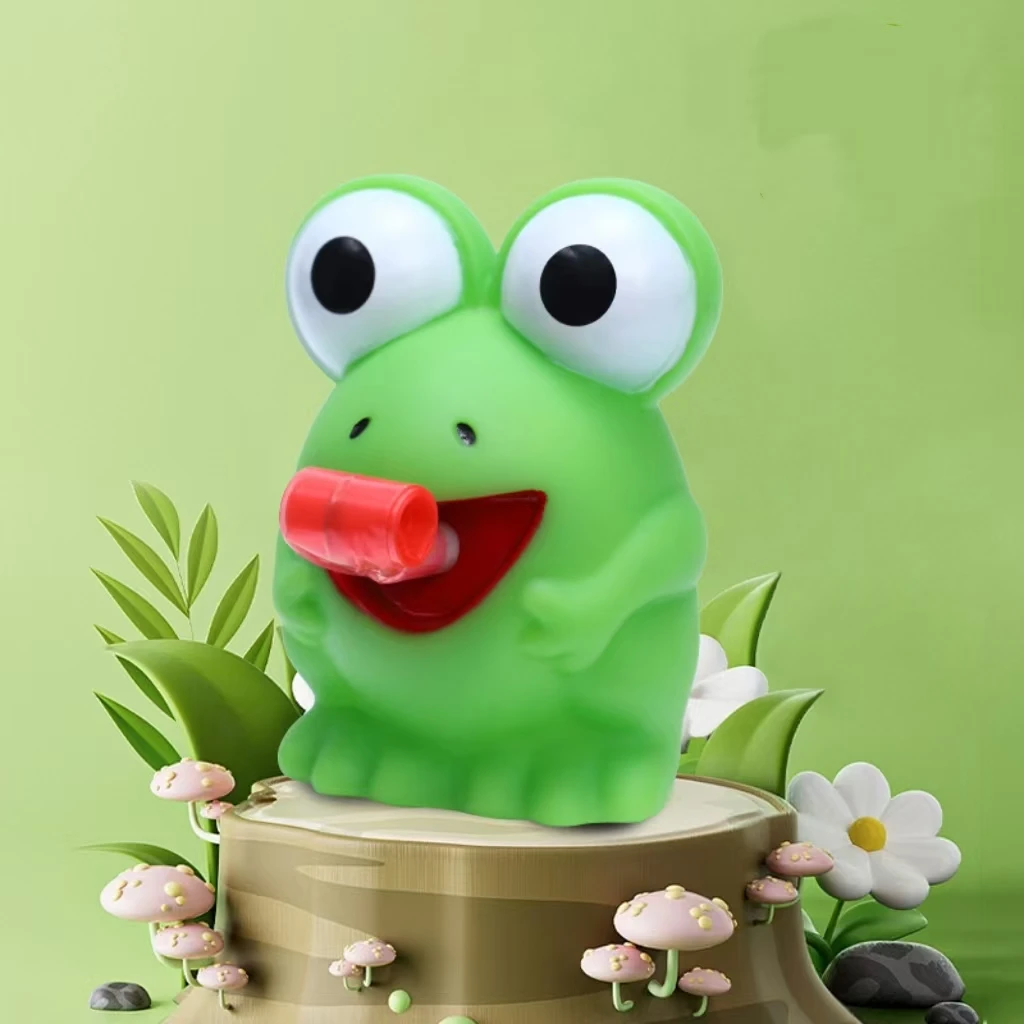 Tongue sticking Frog Pinching Music Squeezing Release Funny Trick Small Toy