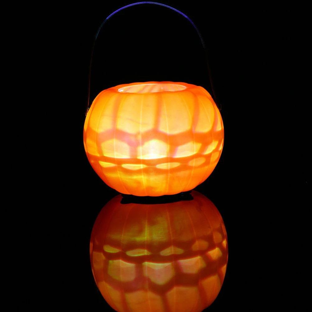 

3 Pcs Glowing Jack-O-Lantern Pumpkin LED Lights Portable ing Halloween Decorations Child