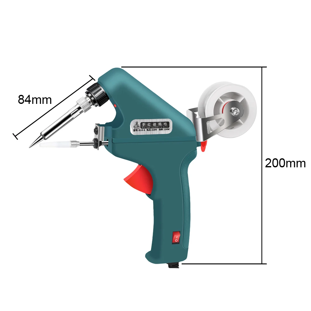 Spawarka elektryczna 60W ręczne EU 220V automatyczne podawanie cyny lutownica wewnętrznych narzędzi do naprawy ogrzewania