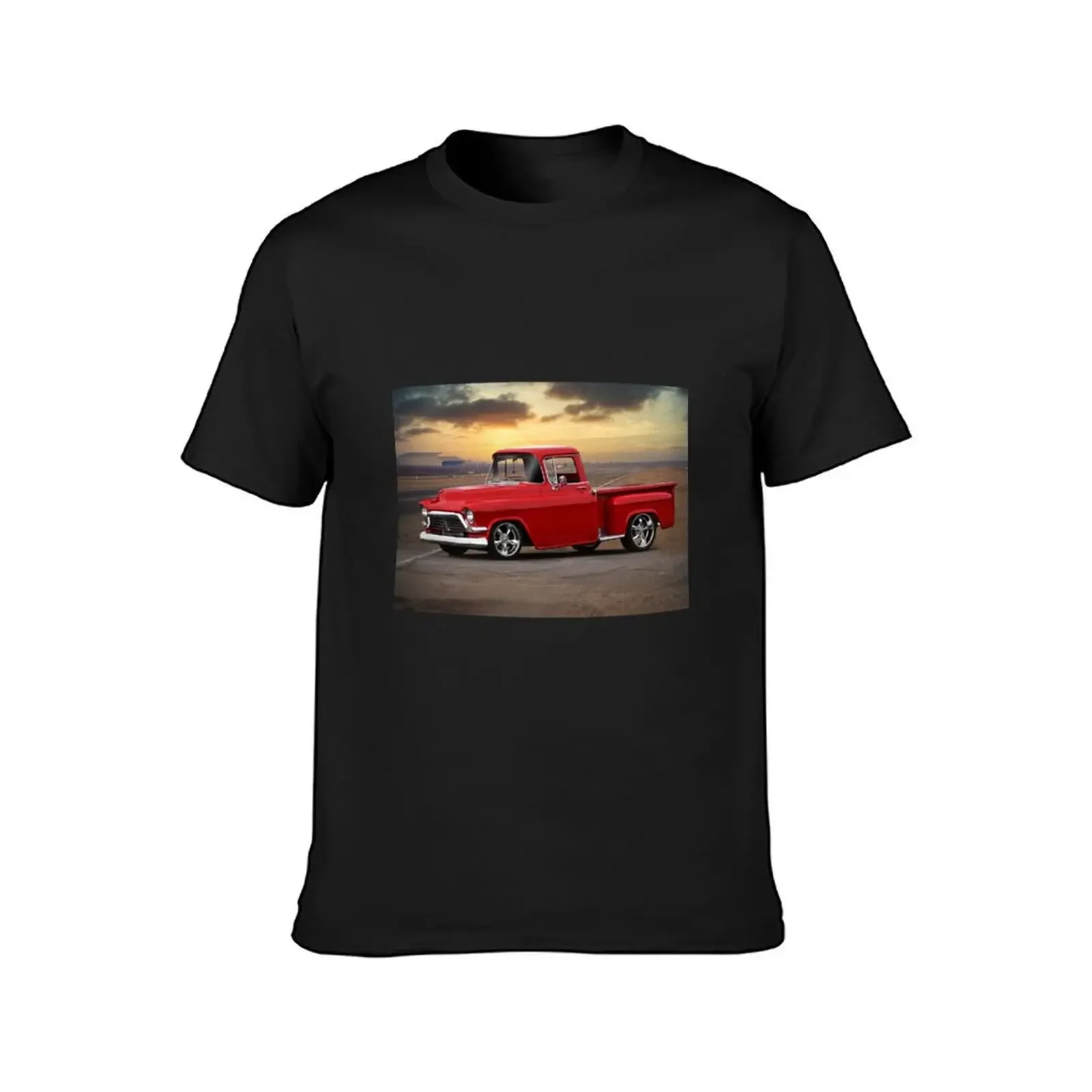 1956 GMC 100 Stepside Pickup T-Shirt anime clothes quick-drying cute tops oversized t shirt Men's t-shirt