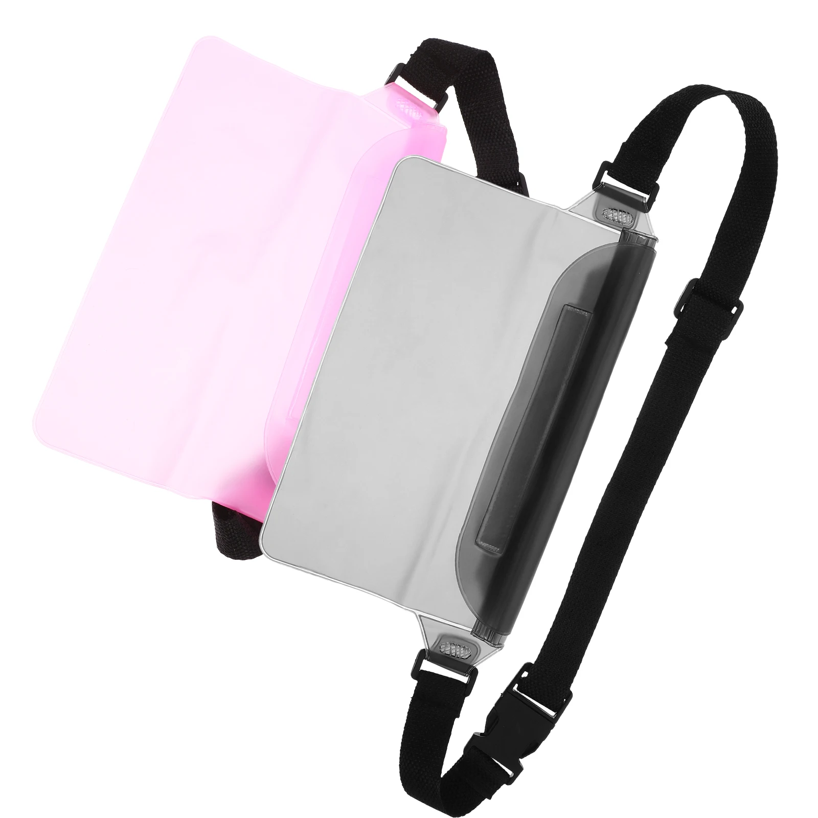 2-teiliger universeller wasserdichter Taschengürtel für Mobiltelefone, Hüfttasche, trockener PVC-Gurt für Mobilgeräte