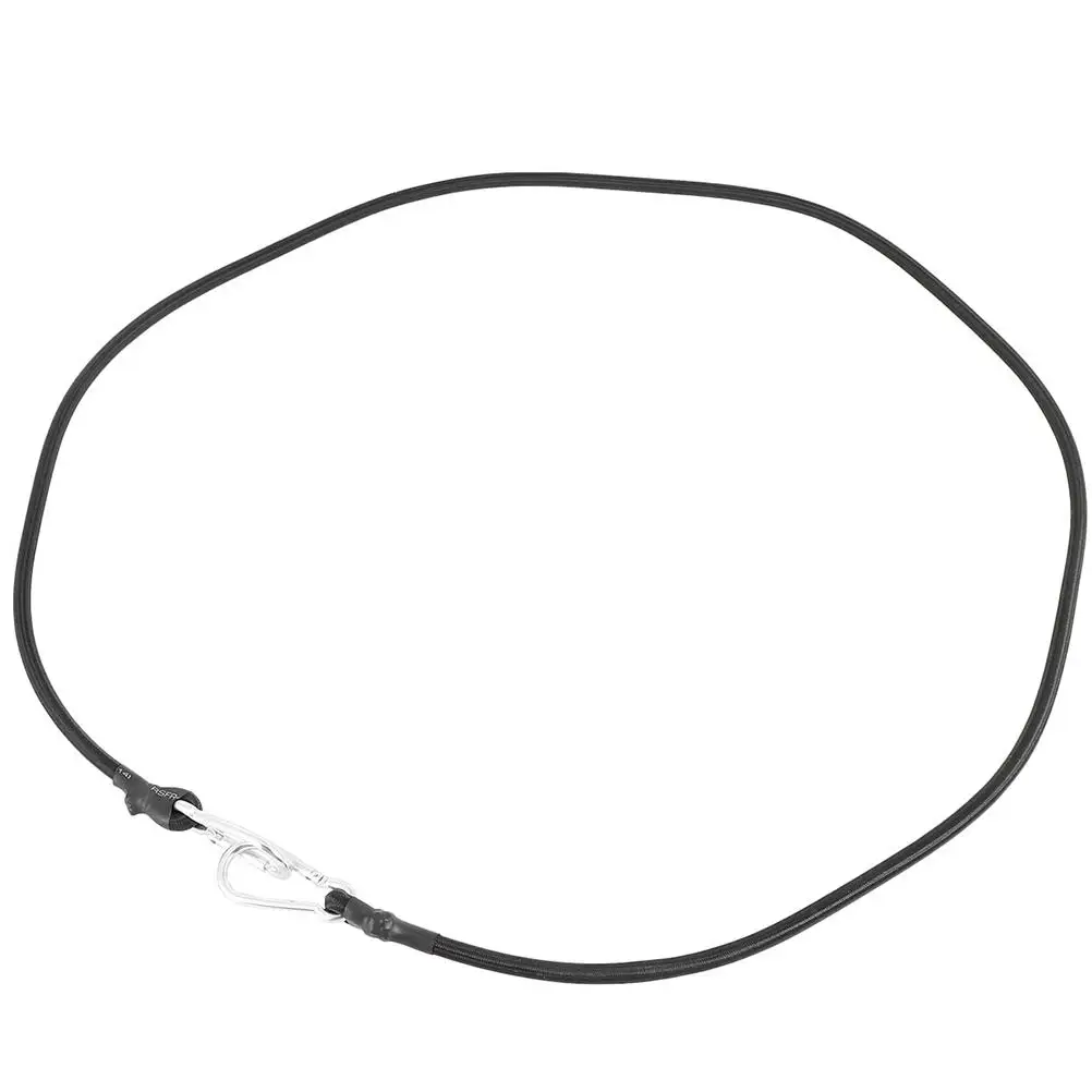

4pcs Bundling Rope Motorcycle Luggage Strap Electric Car Tied Elastic Black Thick Polyester Strong Rebound Carabiner Hooks