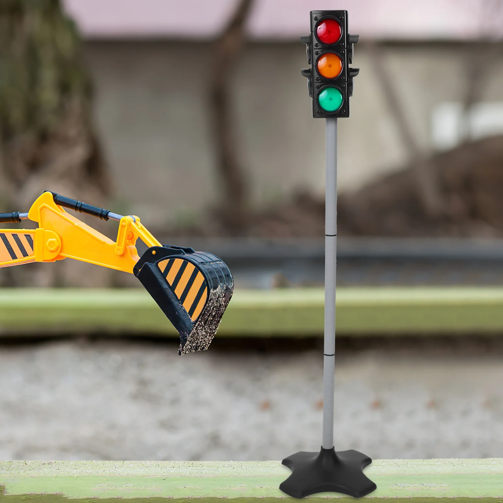 

Simulation Traffic Signal Light Realistic LED Educational Indicator for Classroom Indoor Kids Traffic Signal Lamp