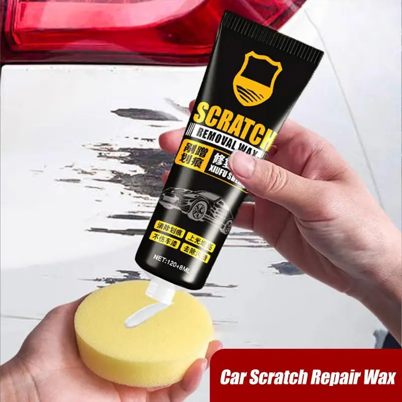Car Scratch Repair Paste Light Scratch Remover Polishing Wax For Car Sponge And Towel Included Sun Protection Automotive