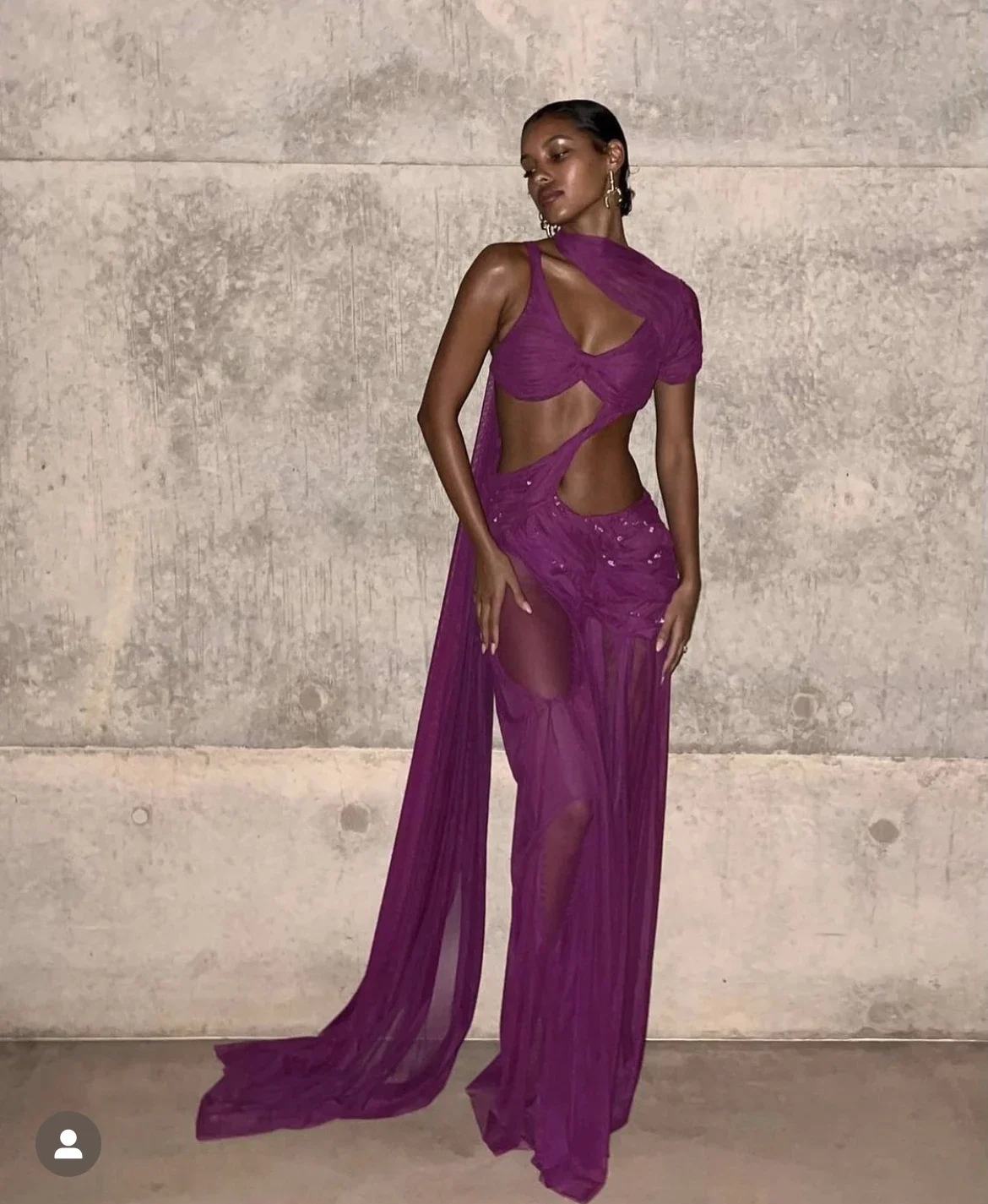 فستان نسائي طويل مثير بحزام سباغيتي شبكي للشاطئ على الطراز الفرنسي مجوف بلون سادة ملابس شاطئ صيفية #1