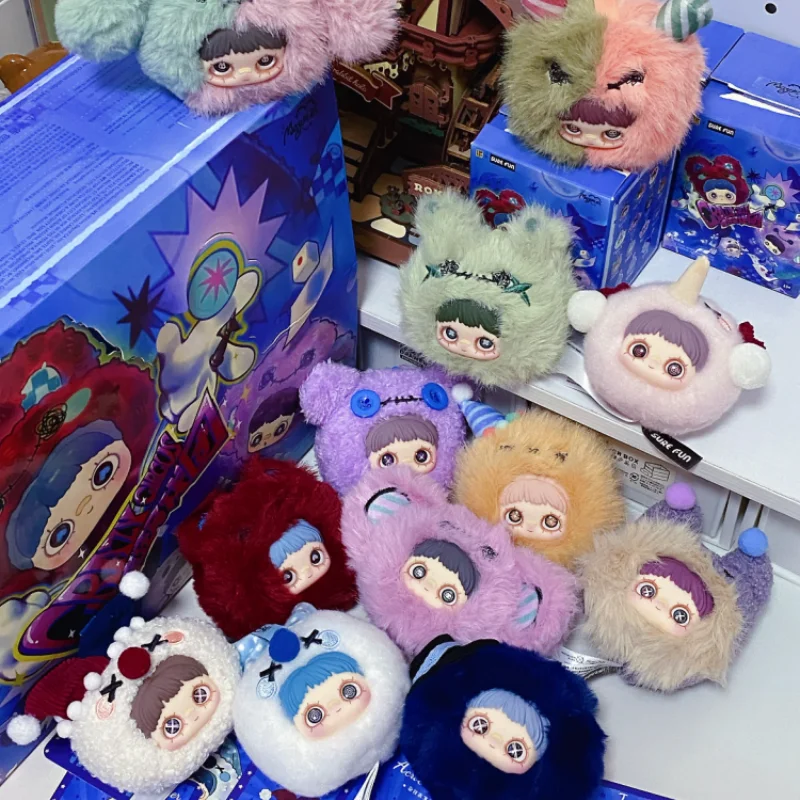 Maymei kawaii anime personagem boneca de pelúcia saco pingente caixa cega circo louco na moda brinquedo colecionável bonito dos desenhos animados presente aniversário