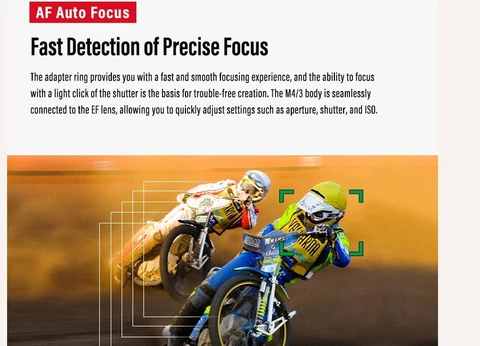 Viltrox EF-M2 II 0.71x Lens Adapter Speed Booster Focal Reducer Auto Focus for Panasonic Canon EF M43 Mount Camera GH4 GH5