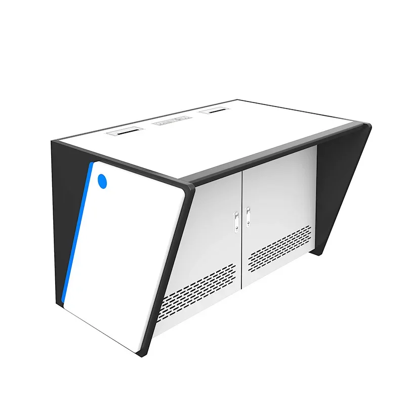 Desk  workbench dual monitoring console console triple station