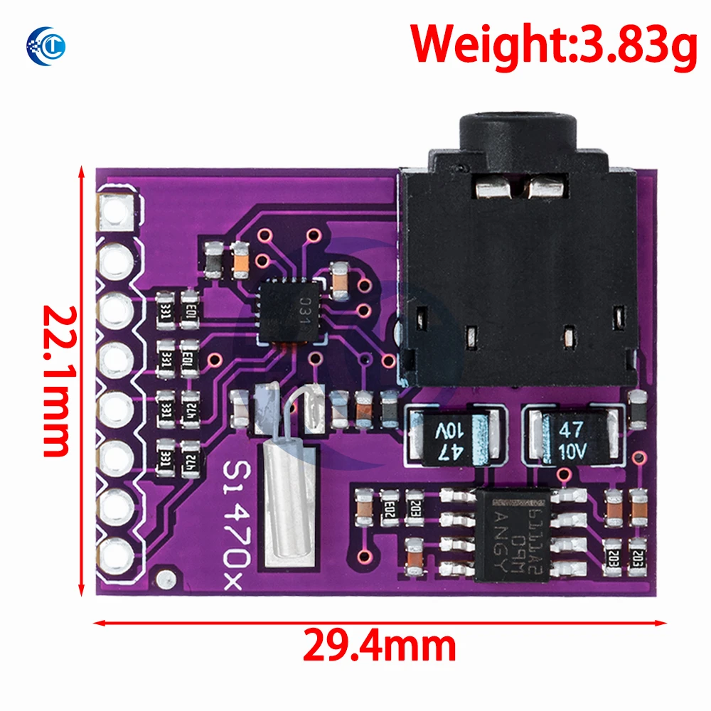 Si4703 RDS FM Tuner Breakout Module: Compatible for Arduino/AVR/PIC/ARM – Evaluation Grade, Radio Data Service Filtering
