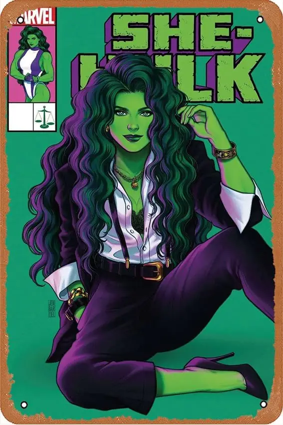 She-Hulk #5 [PRE-ORDER 07/20] Comics Poster Retro Metal Tin Sign Wall Home Wall Art Metal Tin Sign,cave,bar,Club,Home Wall Art M